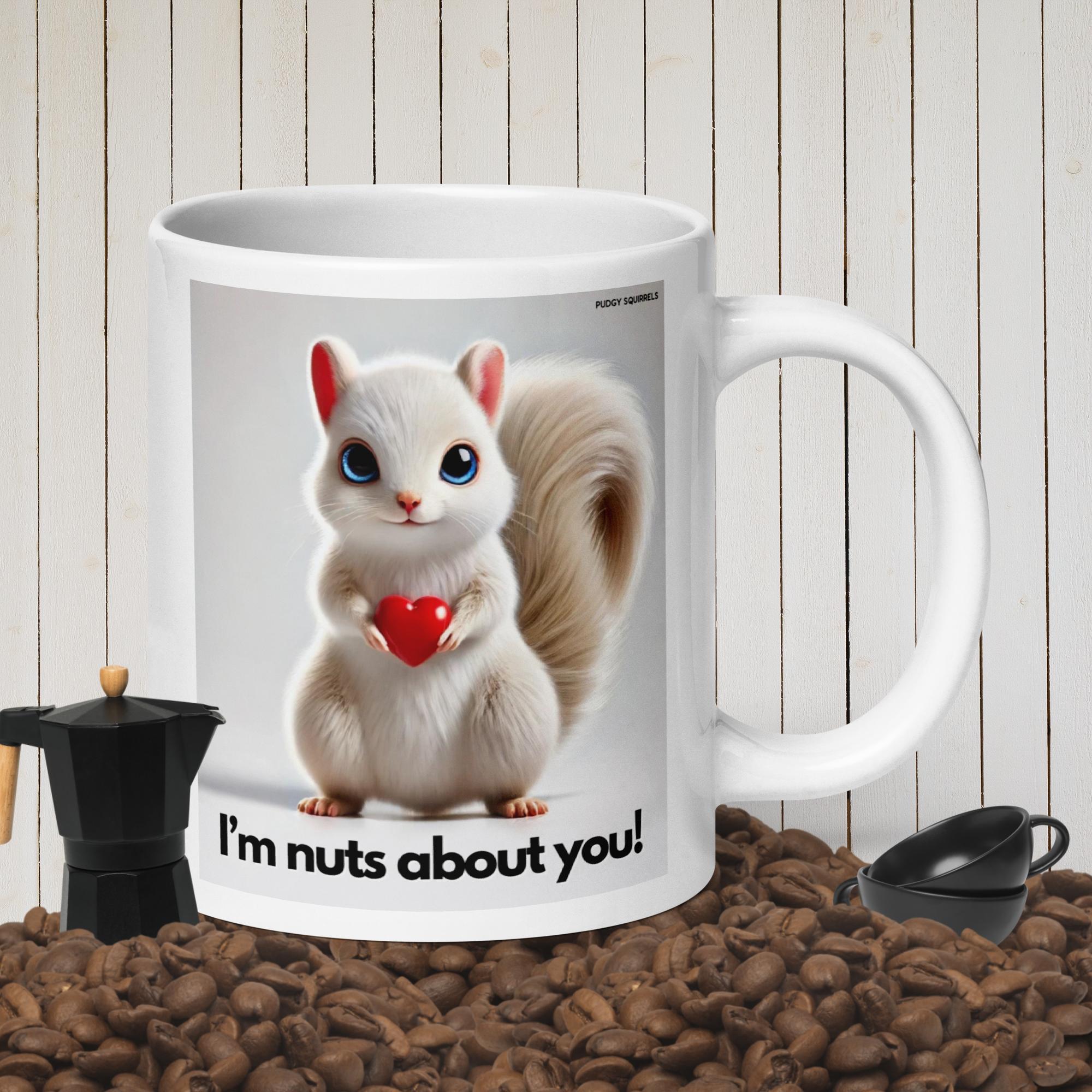 White glossy mug
